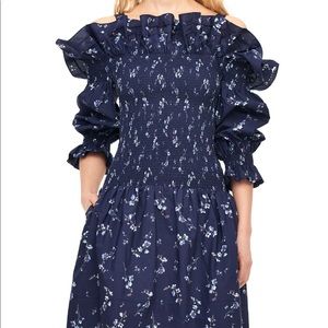 OFF-THE-SHOULDER FRANCINE FLORAL DRESS